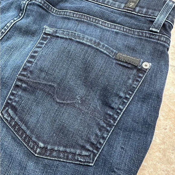 7 For All Mankind Men’s W32 Dark Blue Straight Jeans NWOT